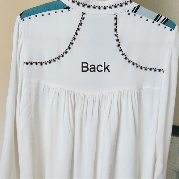 Chico’s Boho Fringe Jacket Size Medium (Sz 1) EUC - Picture 5 of 7